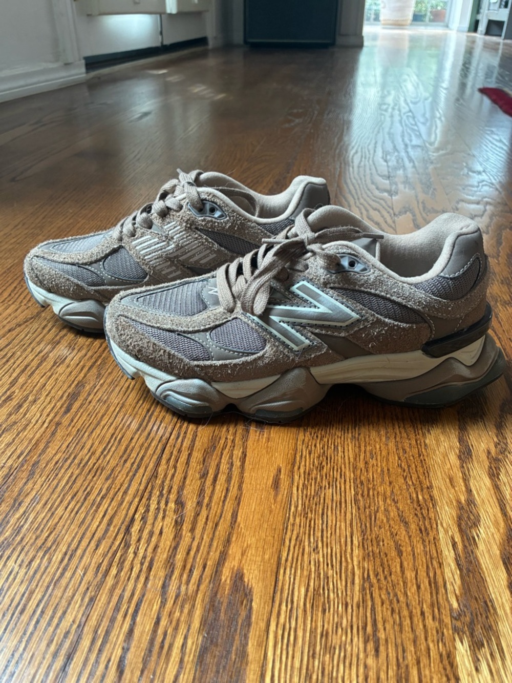 New Balance Brown and Taupe Running Sneakers